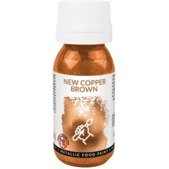 Food Colours Farby Spożywcze | Metallic Food Paint New Copper Brown 18 ml