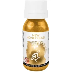 Food Colours Farby Spożywcze | Metallic Food Paint New Honey Gold 18 ml