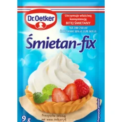 Dr. Oetker Kremy I Masy Śmietanowe|Dodatki Do Pieczenia | Śmietan-fix 9 g