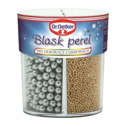 Dr. Oetker Posypki Cukrowe | Mix dekoracji cukrowych Blask pereł 81 g -