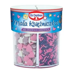 Dr. Oetker Posypki Cukrowe | Mix dekoracji cukrowych Mała Księżniczka 78 g -