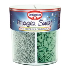 Dr. Oetker Posypki Cukrowe | Mix dekoracji cukrowych Magia świąt 76 g -