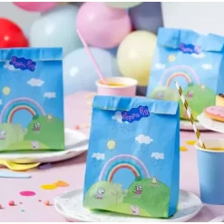 Dr. Oetker Woreczki | Papierowe torebki z naklejkami Świnka Peppa 8 zestawów