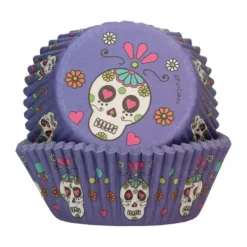 FunCakes Papilotki | Papilotki Day of the Dead Halloween 48 szt.