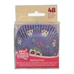 FunCakes Papilotki | Papilotki Day of the Dead Halloween 48 szt.