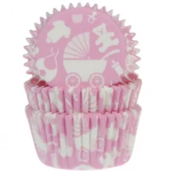 House of Marie Papilotki | Papilotki do muffinek Baby Shower Dziewczynka (50szt.) –