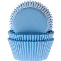 House of Marie Papilotki | Papilotki do muffinek błękitne (50 szt) -