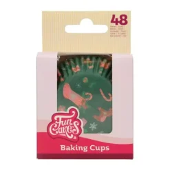 FunCakes Papilotki | Papilotki do muffinek Boże Narodzenie 48 szt. -