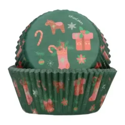 FunCakes Papilotki | Papilotki do muffinek Boże Narodzenie 48 szt. -