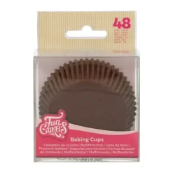 FunCakes Papilotki | Papilotki do muffinek brązowe (48 szt) -