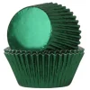 House of Marie Papilotki | Papilotki do muffinek błyszczące zielone (24 szt) -