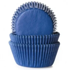 House of Marie Papilotki | Papilotki do muffinek ciemnoniebieskie (50 szt) -