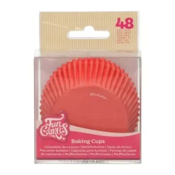 FunCakes Papilotki | Papilotki do muffinek czerwone (48 szt) -