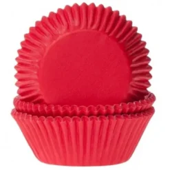 House of Marie Papilotki | Papilotki do muffinek czerwone (50 szt) -