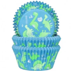 House of Marie Papilotki | Papilotki do muffinek Dinozaury (50 szt) -