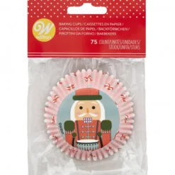 Wilton Papilotki | Papilotki do muffinek Dziadek do orzechów 75 szt. Boże Narodzenie -