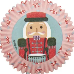 Wilton Papilotki | Papilotki do muffinek Dziadek do orzechów 75 szt. Boże Narodzenie -