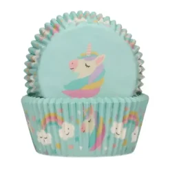 FunCakes Papilotki | Papilotki do muffinek Jednorożec (48 szt) -