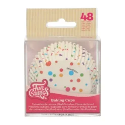 FunCakes Papilotki | Papilotki do muffinek Konfetti (48 szt) -