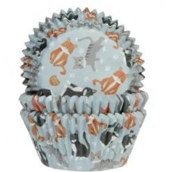 House of Marie Papilotki | Papilotki do muffinek Koty (50 szt) -