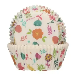 FunCakes Papilotki | Papilotki do muffinek Kwiaty (48 szt) -