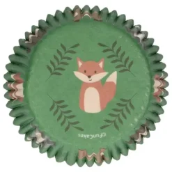 FunCakes Papilotki | Papilotki do muffinek Leśne Zwierzęta (48 szt) -