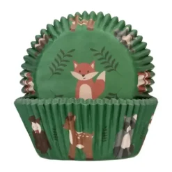 FunCakes Papilotki | Papilotki do muffinek Leśne Zwierzęta (48 szt) -