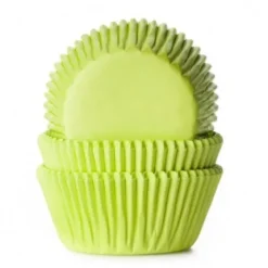 House of Marie Papilotki | Papilotki do muffinek limonkowe (50 szt) -