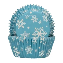 FunCakes Papilotki | Papilotki do muffinek Śnieżynki (48 szt) -
