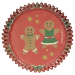 FunCakes Papilotki | Papilotki do muffinek Piernikowe ludziki, 48 szt. -