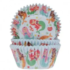 House of Marie Papilotki | Papilotki do muffinek Syreny (50 szt) -
