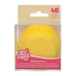 FunCakes Papilotki | Papilotki do muffinek żółte (48 szt) -