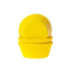 House of Marie Papilotki | Papilotki do muffinek żółte (50 szt) -