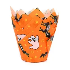 House of Marie Papilotki | Papilotki do muffinek Tulipan Halloween 36 szt.