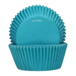 FunCakes Papilotki | Papilotki do muffinek turkusowe (48 szt) -