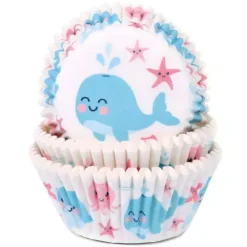 KuchPol Papilotki | Papilotki do muffinek Wieloryb 50szt House of Marie
