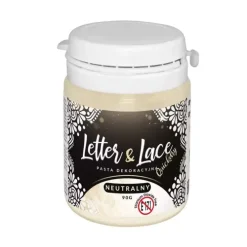 Food Colours Masy Cukrowe | Pasta dekoracyjna Letter & Lace neutralna 90 g