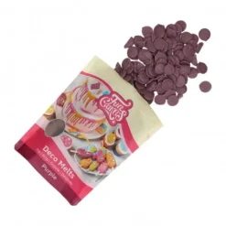 FunCakes Polewy, Dripy I Lukry | Pastylki Deco Melts fioletowe "Purple" 250 g -