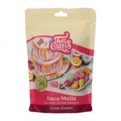 FunCakes Polewy, Dripy I Lukry | Pastylki Deco Melts limonkowa zieleń 