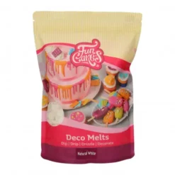 FunCakes Polewy, Dripy I Lukry | Pastylki Deco Melts naturalna biel "Snow White" 1 kg -