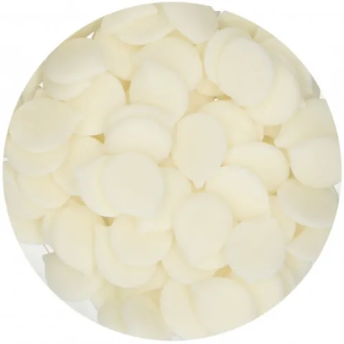 FunCakes Polewy, Dripy I Lukry | Pastylki Deco Melts naturalna biel "Snow White" 250 g -