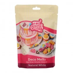 FunCakes Polewy, Dripy I Lukry | Pastylki Deco Melts naturalna biel "Snow White" 250 g -