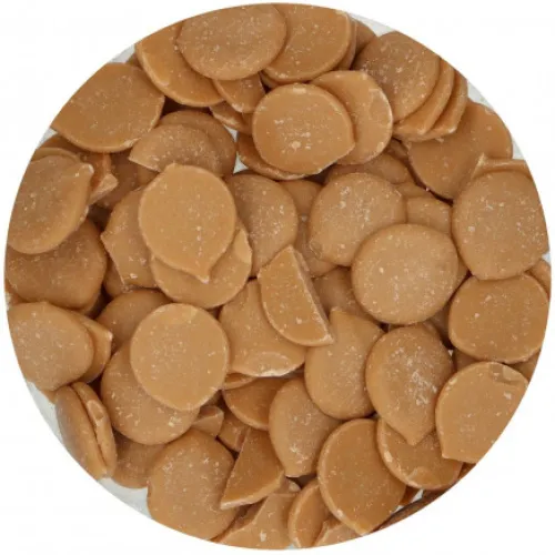 FunCakes Polewy, Dripy I Lukry | Pastylki Deco Melts smak toffi "Toffee flavour" 250 g -