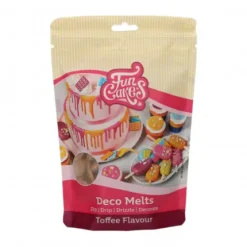 FunCakes Polewy, Dripy I Lukry | Pastylki Deco Melts smak toffi "Toffee flavour" 250 g -