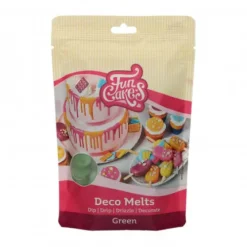 FunCakes Polewy, Dripy I Lukry | Pastylki Deco Melts zielone "Green" 250 g -