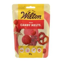 Wilton Polewy, Dripy I Lukry | Pastylki/dropsy czerwone do rozpuszczania Candy Melts 125 g