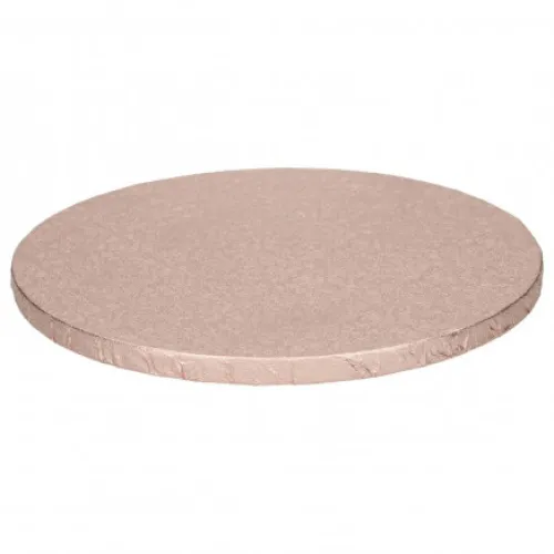 FunCakes Podkłady | Podkład okrągły pod tort różowe złoto 25 cm sztywny -