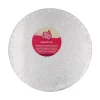 FunCakes Podkłady | Podkład okrągły pod tort srebrny 27,5 cm sztywny -