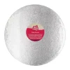 FunCakes Podkłady | Podkład okrągły pod tort srebrny 33 cm sztywny -