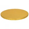 FunCakes Podkłady | Podkład okrągły pod tort złoty 25 cm sztywny -